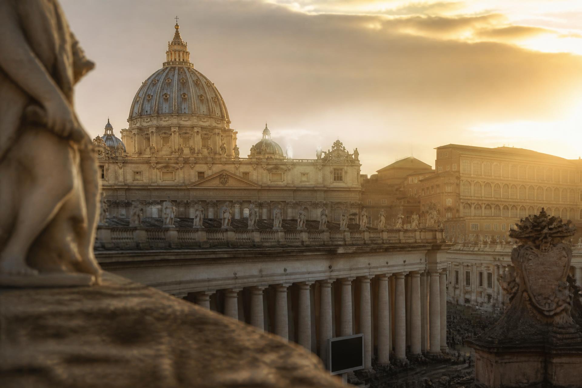Vatican — Saint Peter's Basilica at golden hour